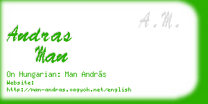 andras man business card